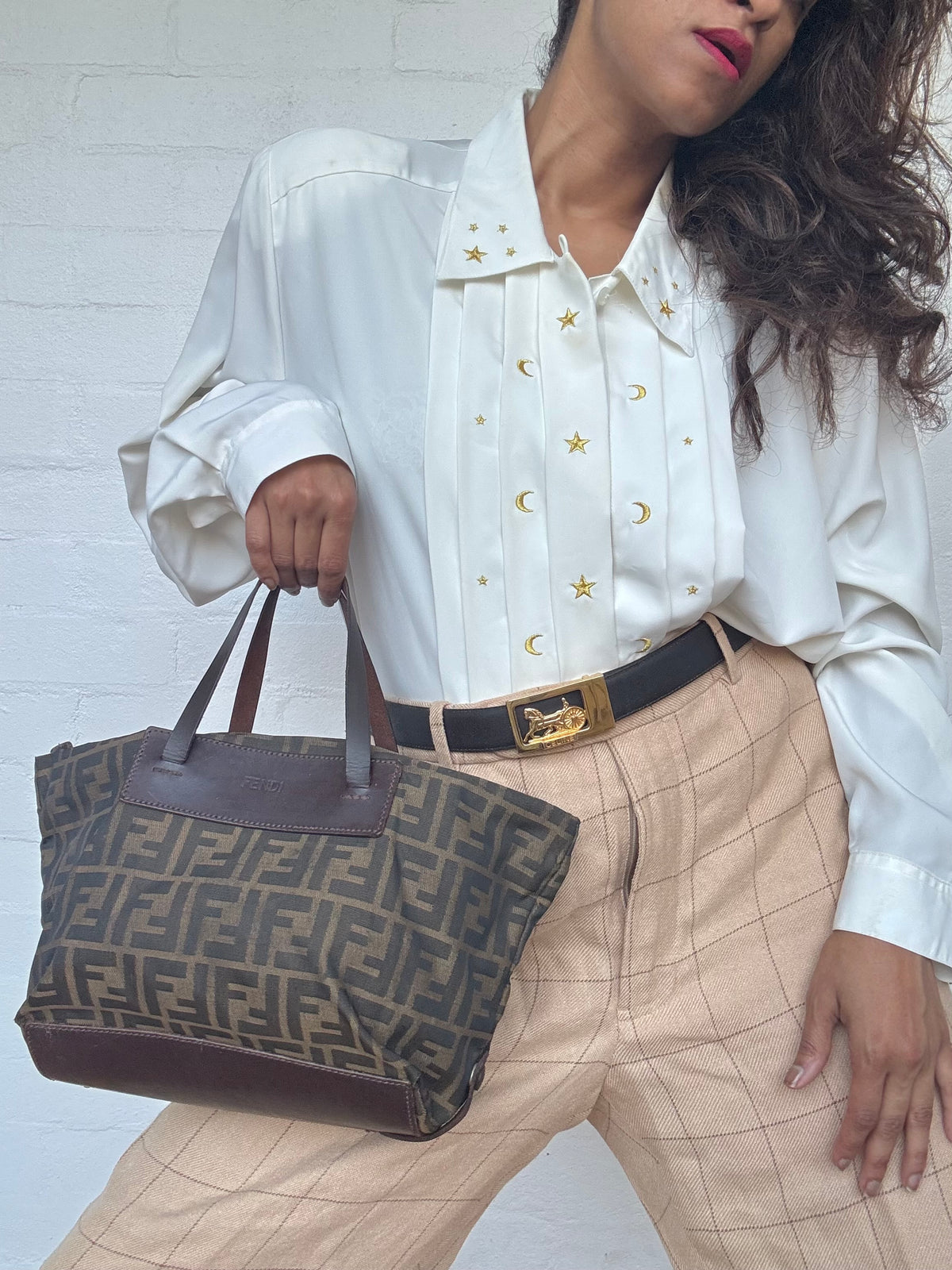 Vintage Fendi Zucca Tote - Small