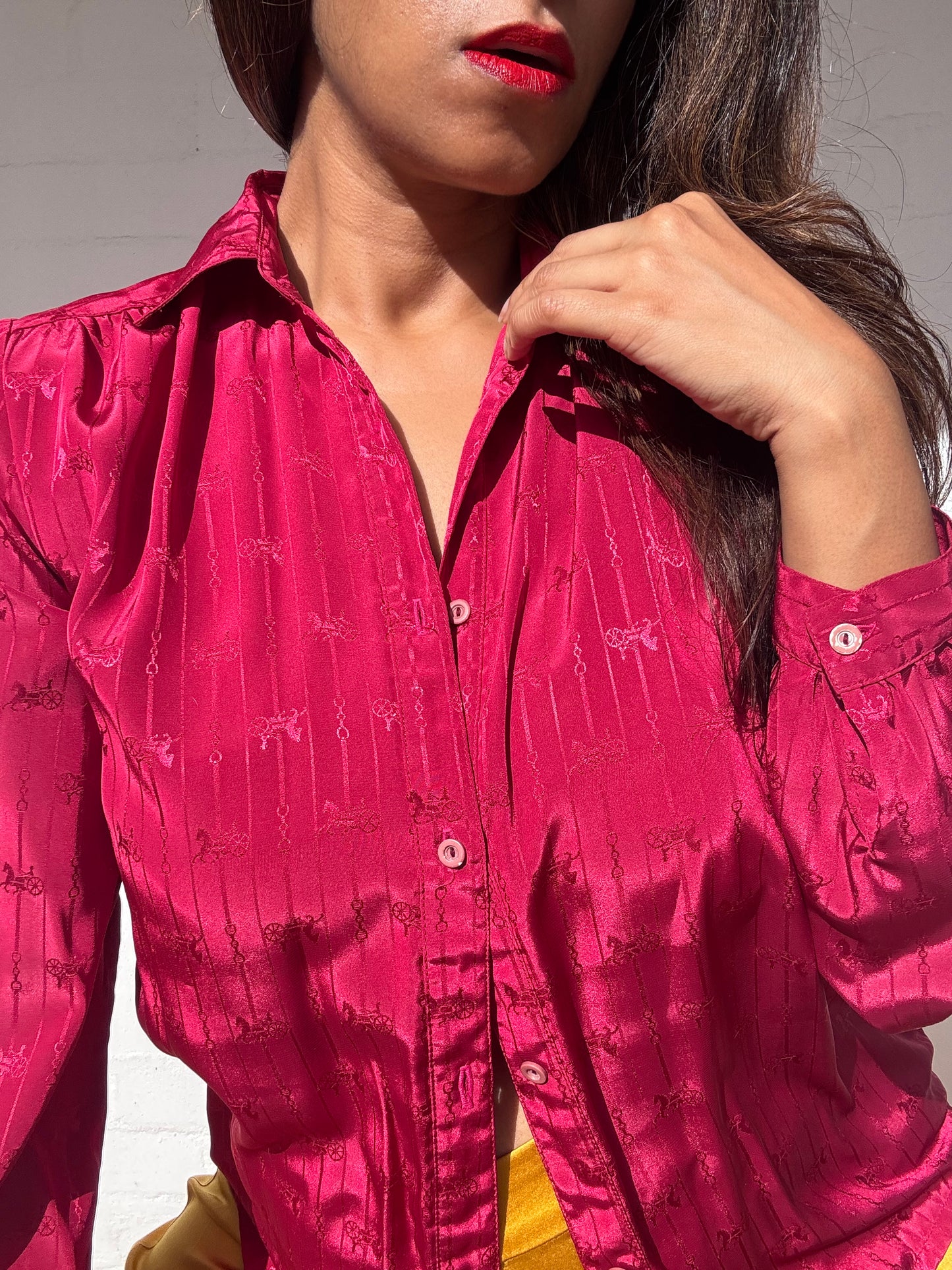 1970's Vintage Monogram Carriage Shirt