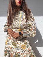 ZIMMERMANN Edie Border High Neck Dress In Crmp