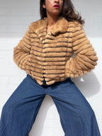 Vintage Cropped Mink Fur Coat