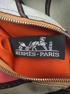 Hermès Multicolor Gold Silk City Bag