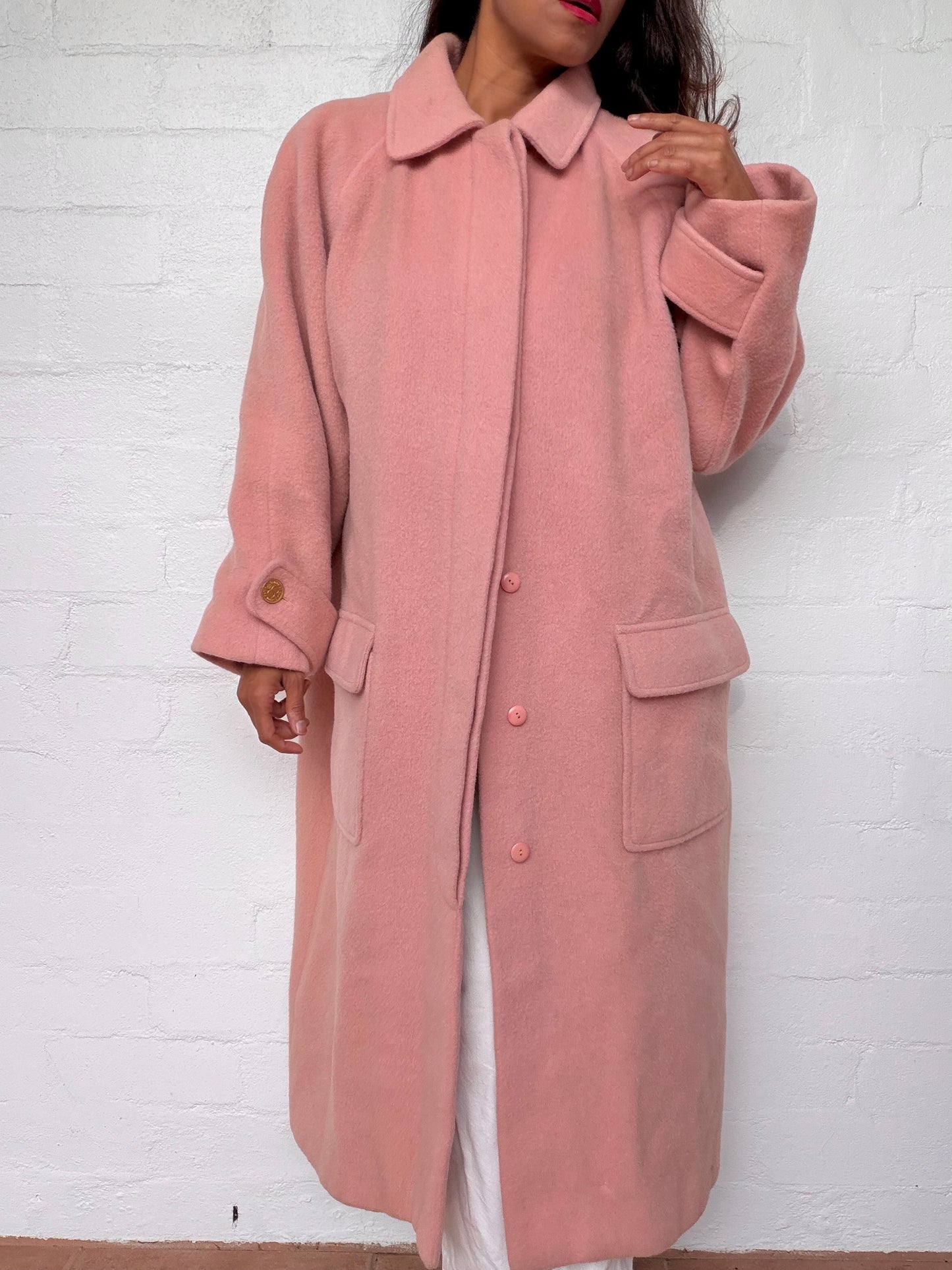 Rare Vintage Chanel Wool Coat - Blush Pink
