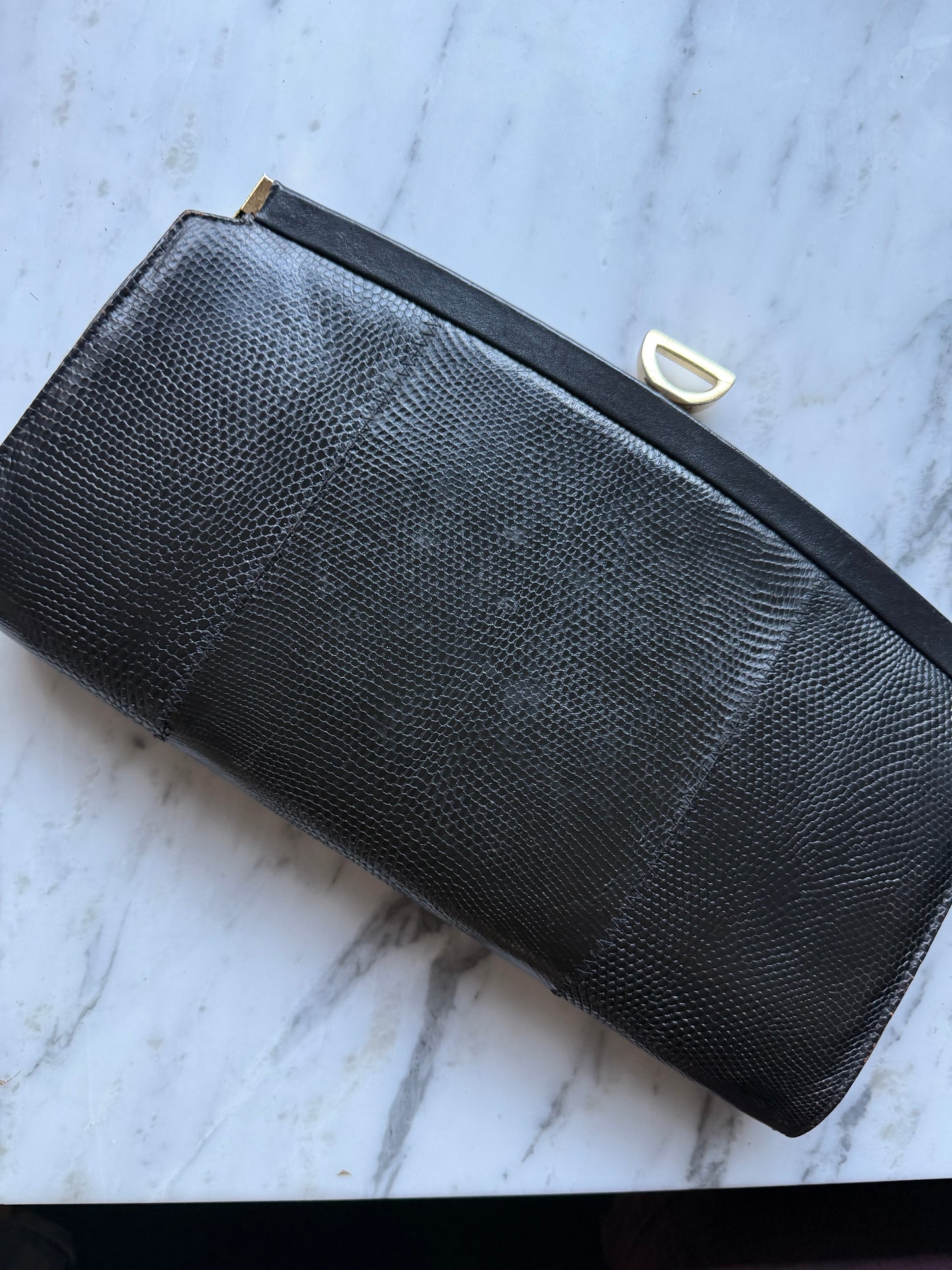 Vintage Leather Clutch - Made in Sydney