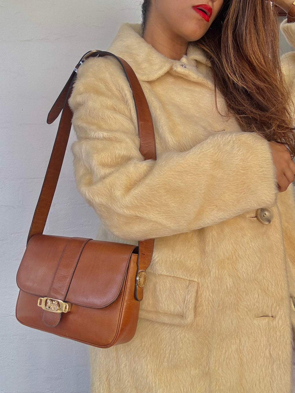 Vintage Celine Horse Carriage Bag - Brown