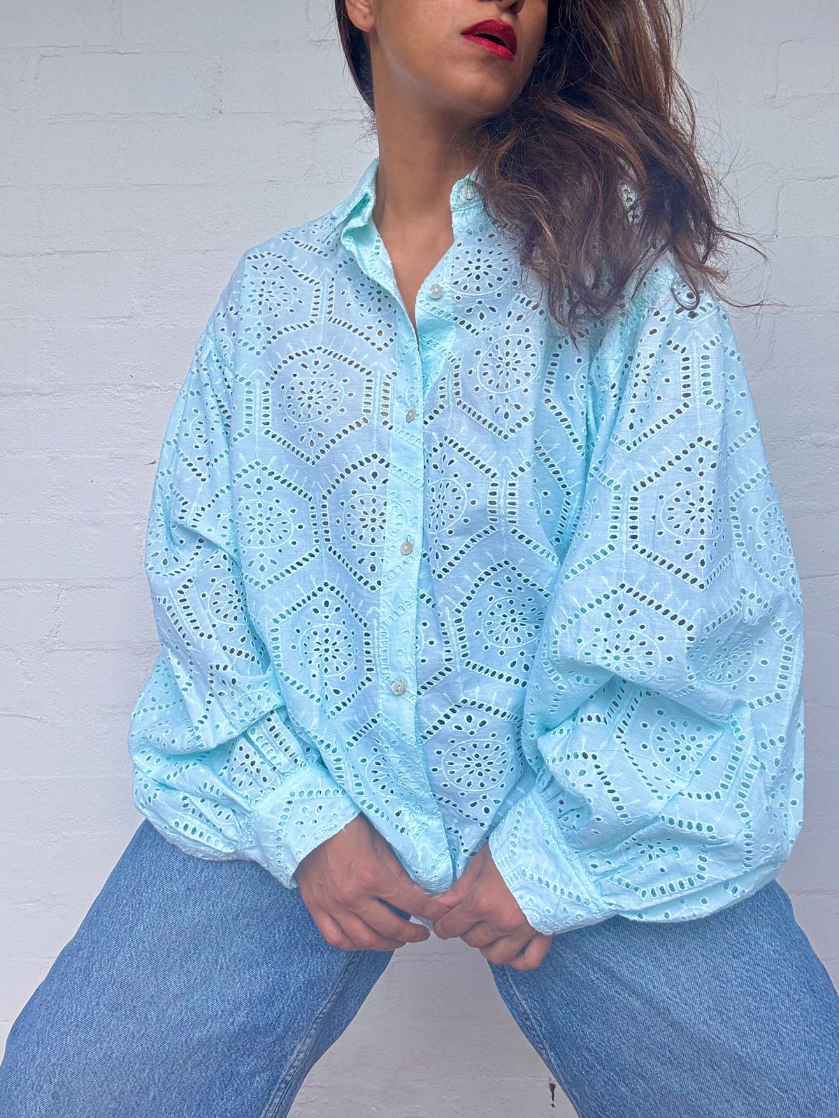 BNWT - Hannah Artwear Lace Shirt