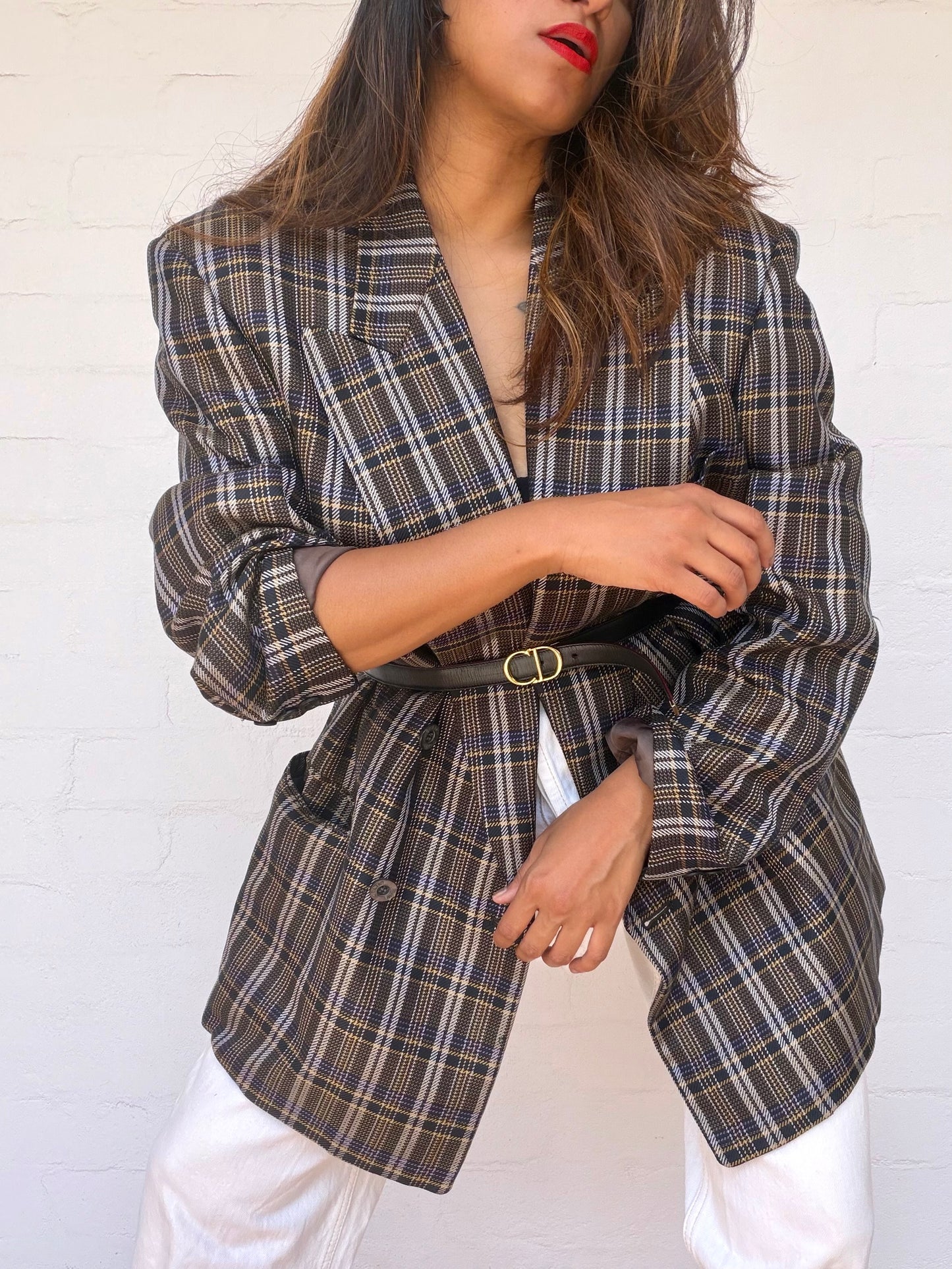 Ultra Rare Authentic Celine Check Blazer