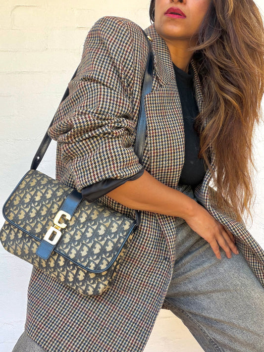 Rare Vintage Christian Dior Trotter Shoulder Bag