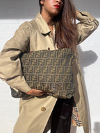 Fendi Brown Zucca Canvas Tote