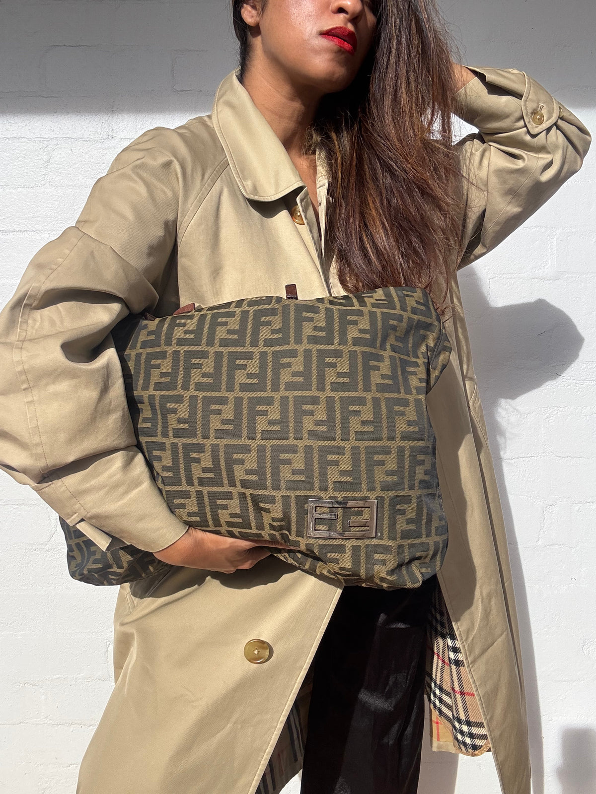 Fendi Brown Zucca Canvas Tote