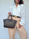 Vintage Fendi Zucca Tote - Small