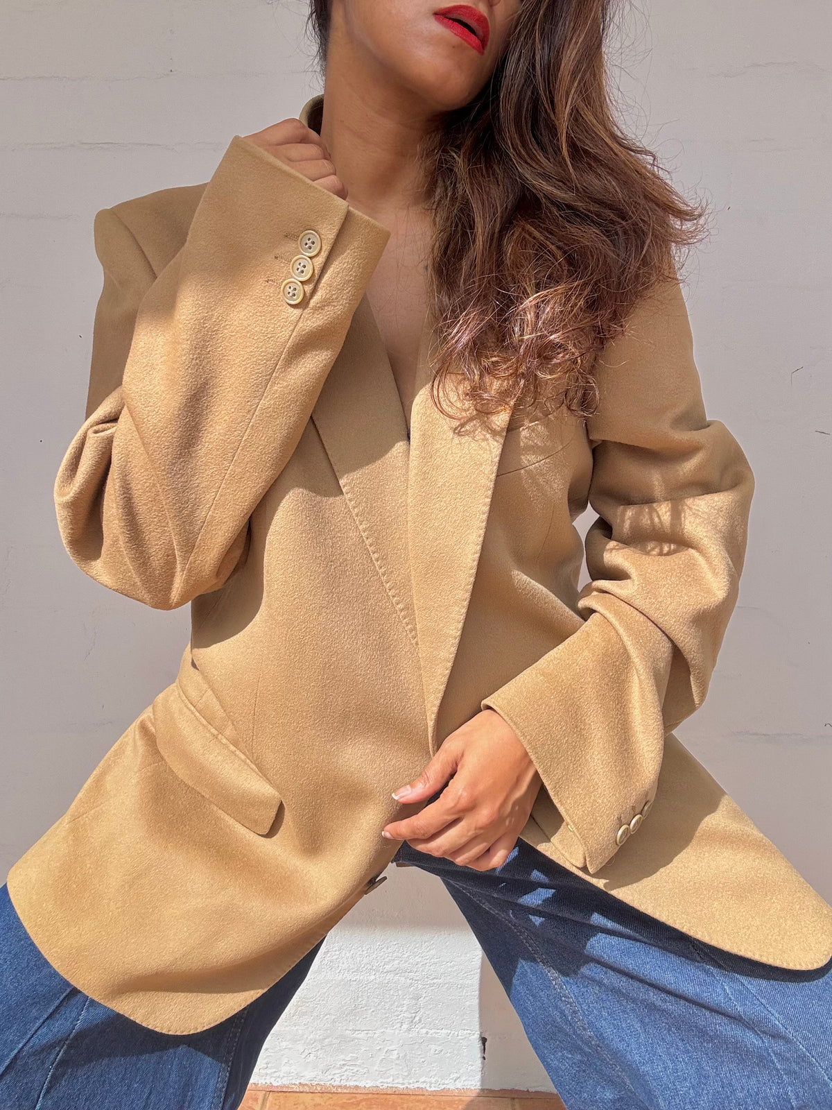 Vintage Pure Cashmere Blazer