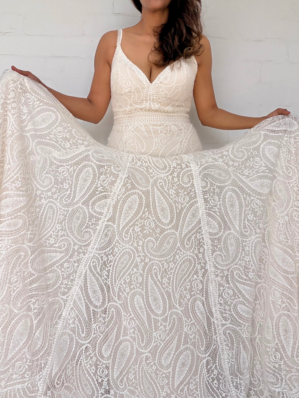 Madison James Paisley Lace Wedding Dress - Ivory