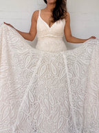 Madison James Paisley Lace Wedding Dress - Ivory
