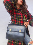 Rare Vintage Laptop Bag in Black Leather