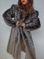 Vintage Parisian Faux Fur Coat