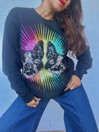 Gucci Black Knit Sequined Bosco & Orso Sweatshirt