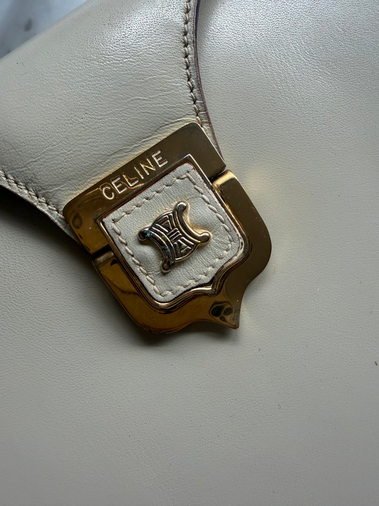 Rare Authentic Vintage Celine Bag - Ivory