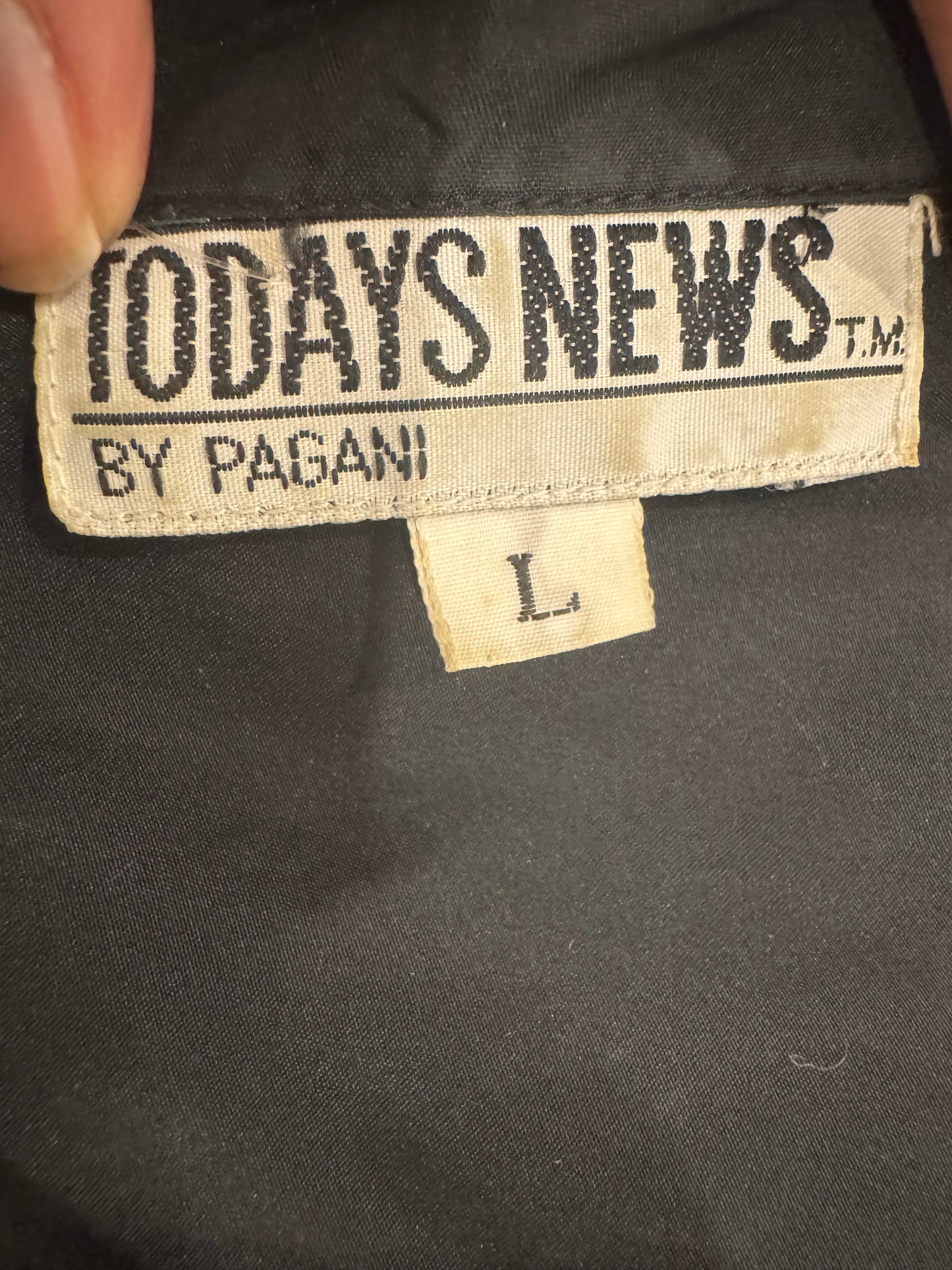 Vintage Black Silk Shirt - Featherlight