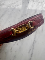 Vintage CELINE Carriage - Bordeaux Belt