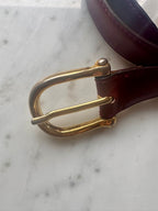 Vintage CELINE Carriage - Bordeaux Belt