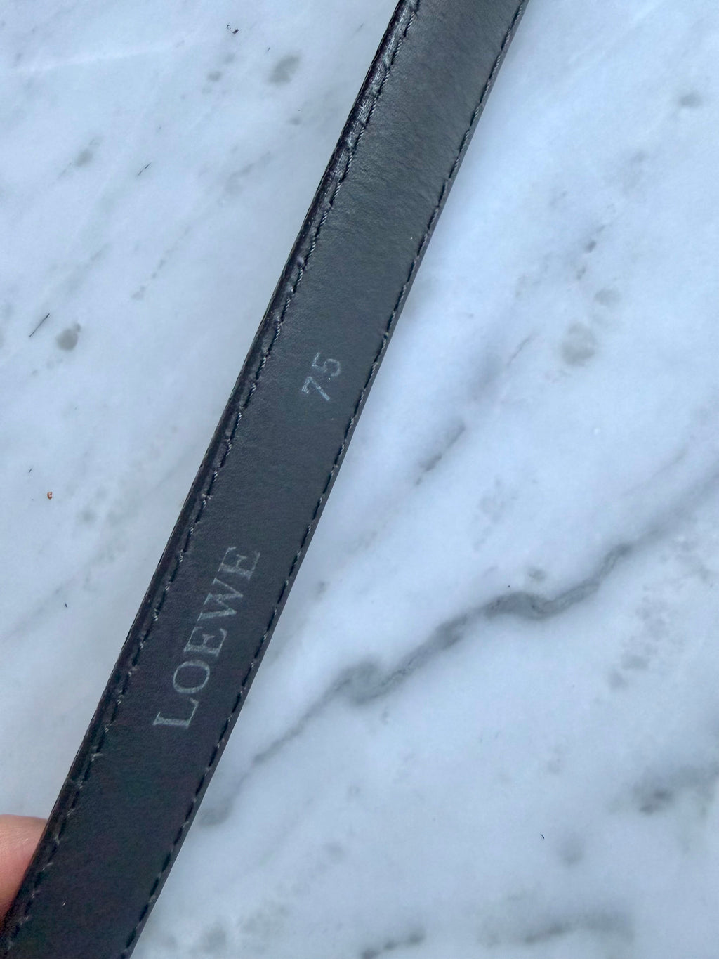 Rare Vintage Loewe Belt - Black