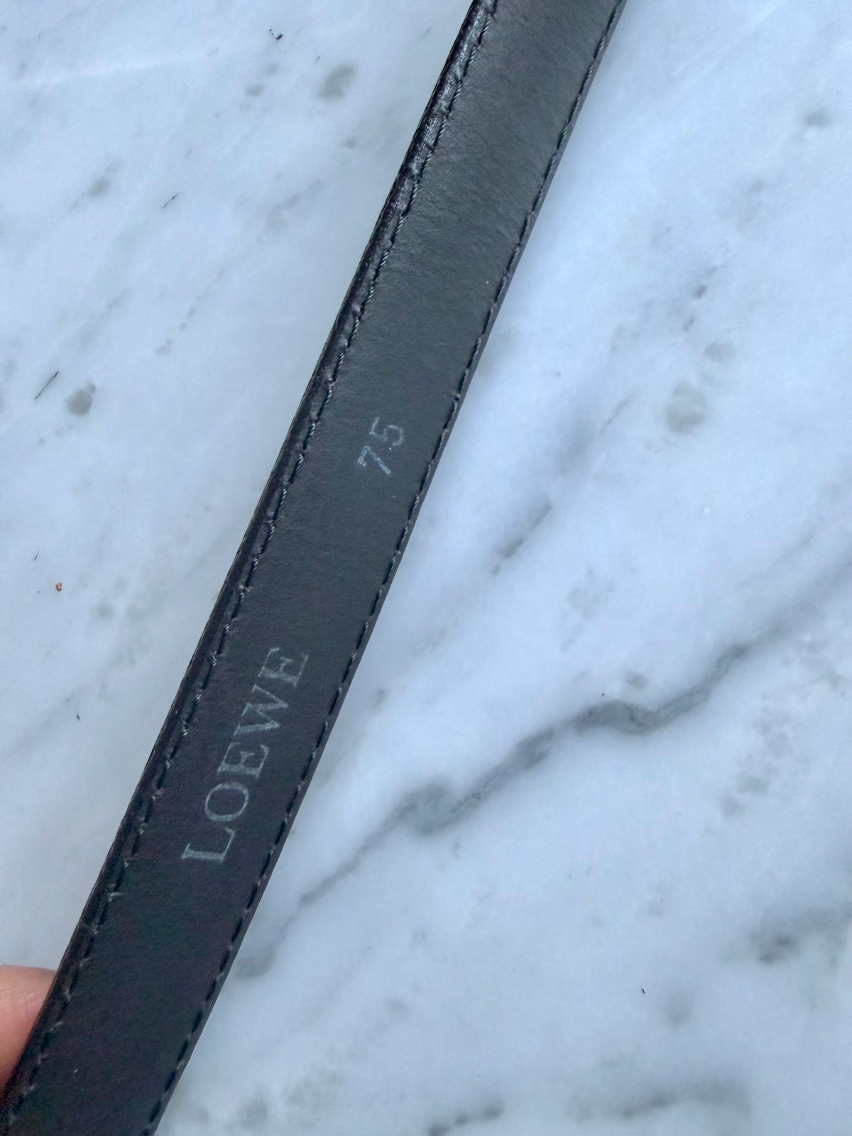 Rare Vintage Loewe Belt - Black