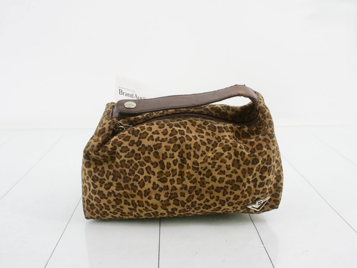 Bottega Veneta Leopard Leather Vanity Pouch
