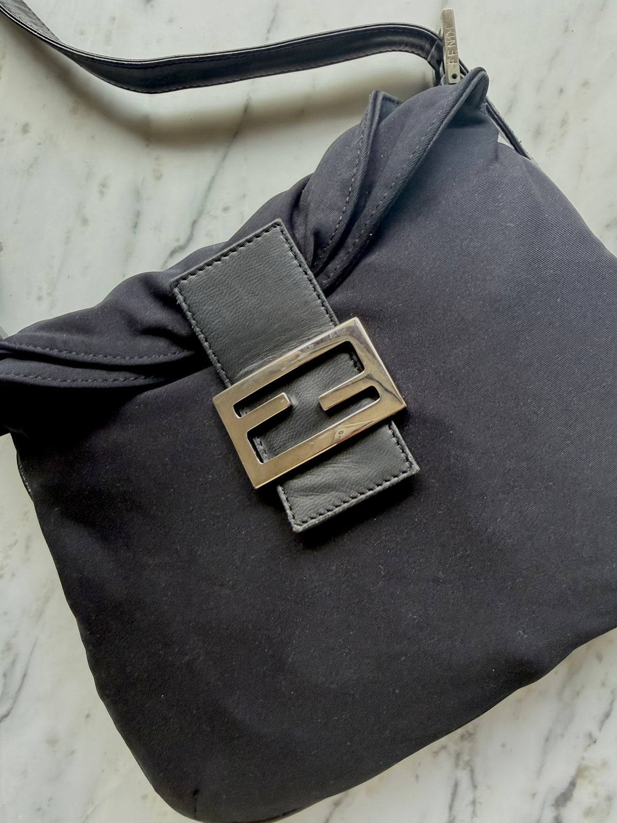 Authentic Vintage Fendi Mamma Bucket Jersey Bag