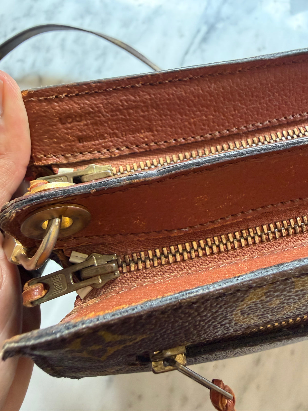 Louis Vuitton Enghien leather handbag