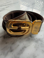 Vintage Gucci Reversible Monogram Belt