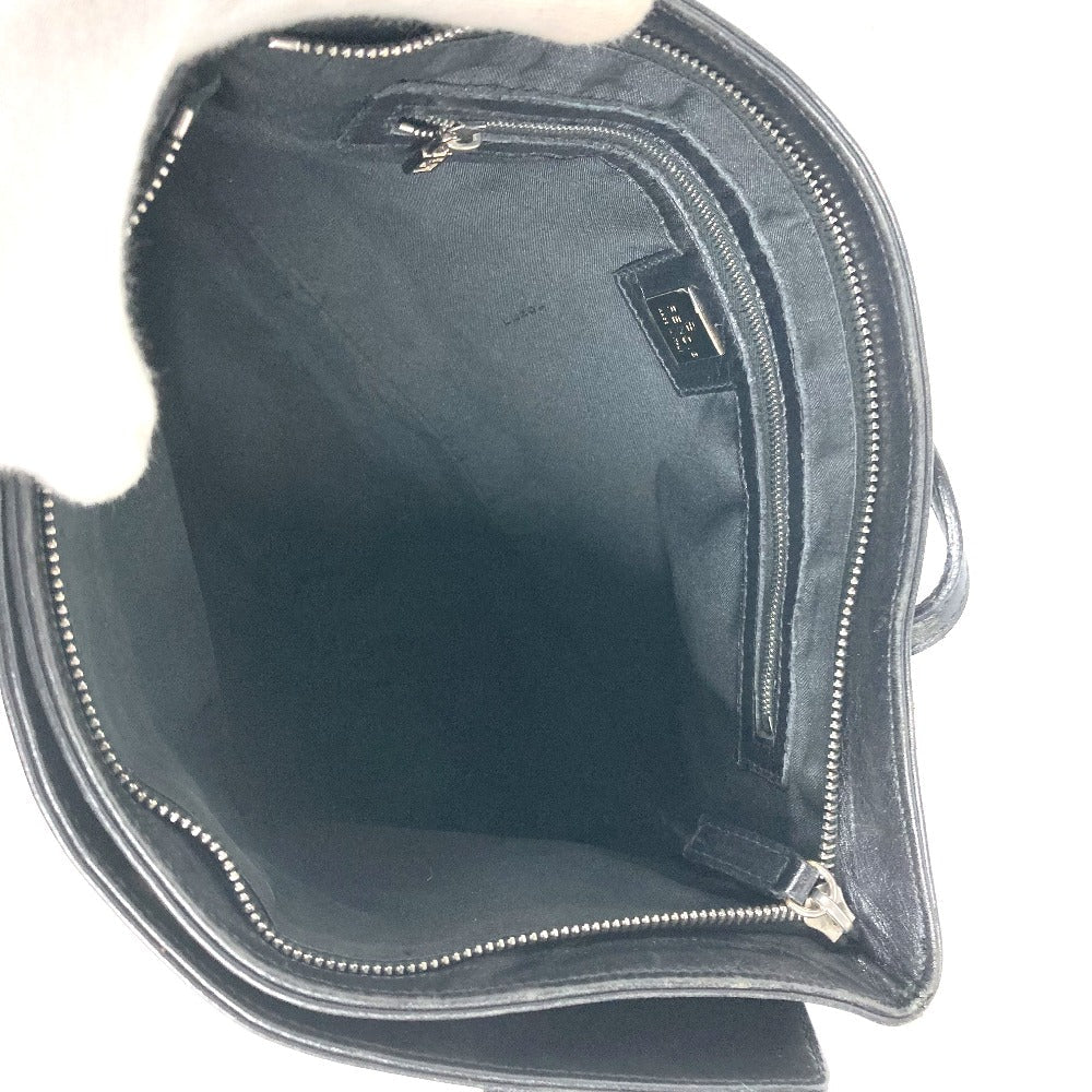 FENDI Leather Tote Bag - Black