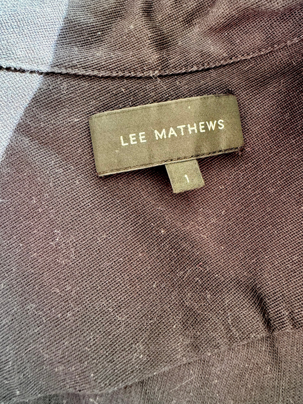 Lee Mathews Navy Denim Dress