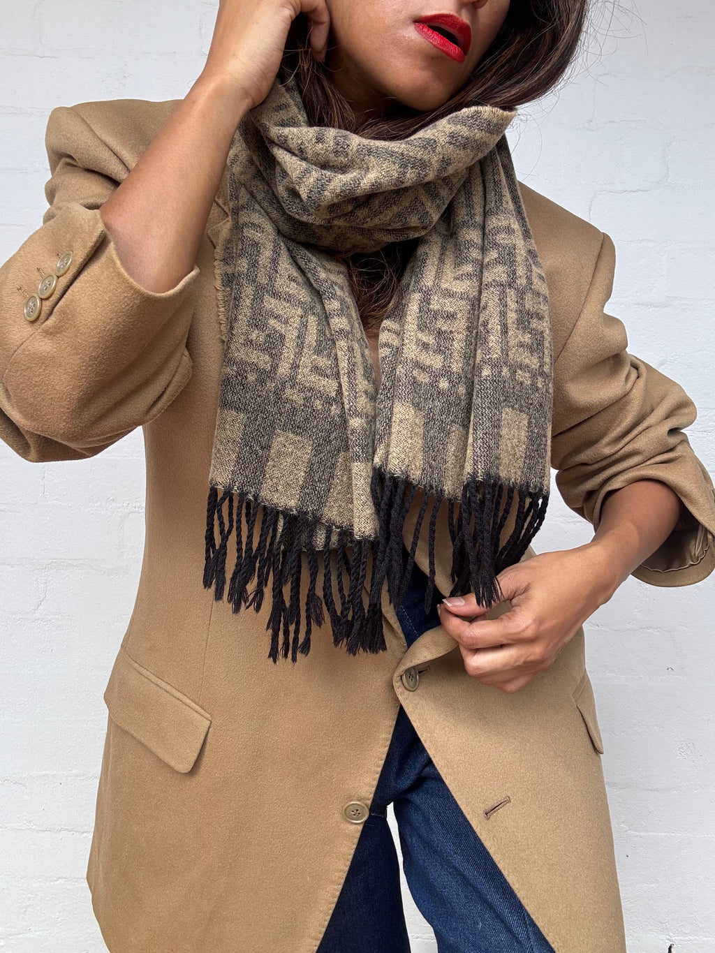 Vintage Fendi Wool Scarf