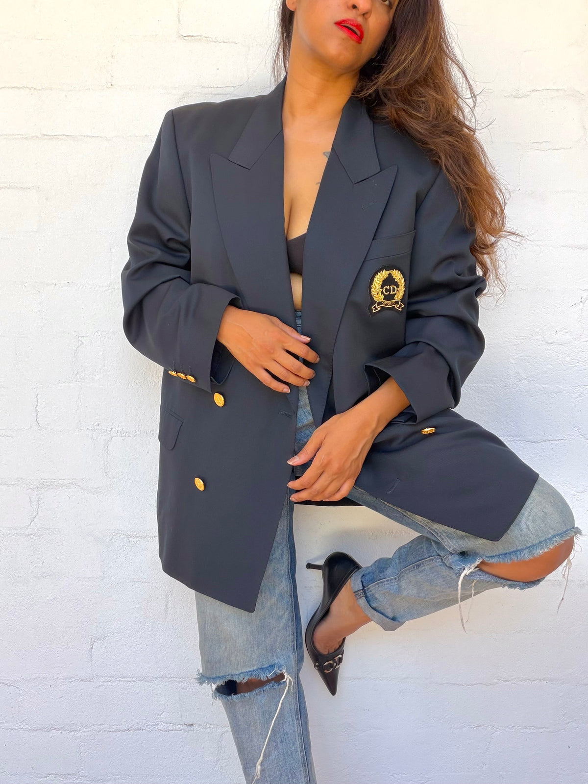 Rare Authentic Dior Navy Blazer