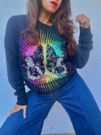 Gucci Black Knit Sequined Bosco & Orso Sweatshirt