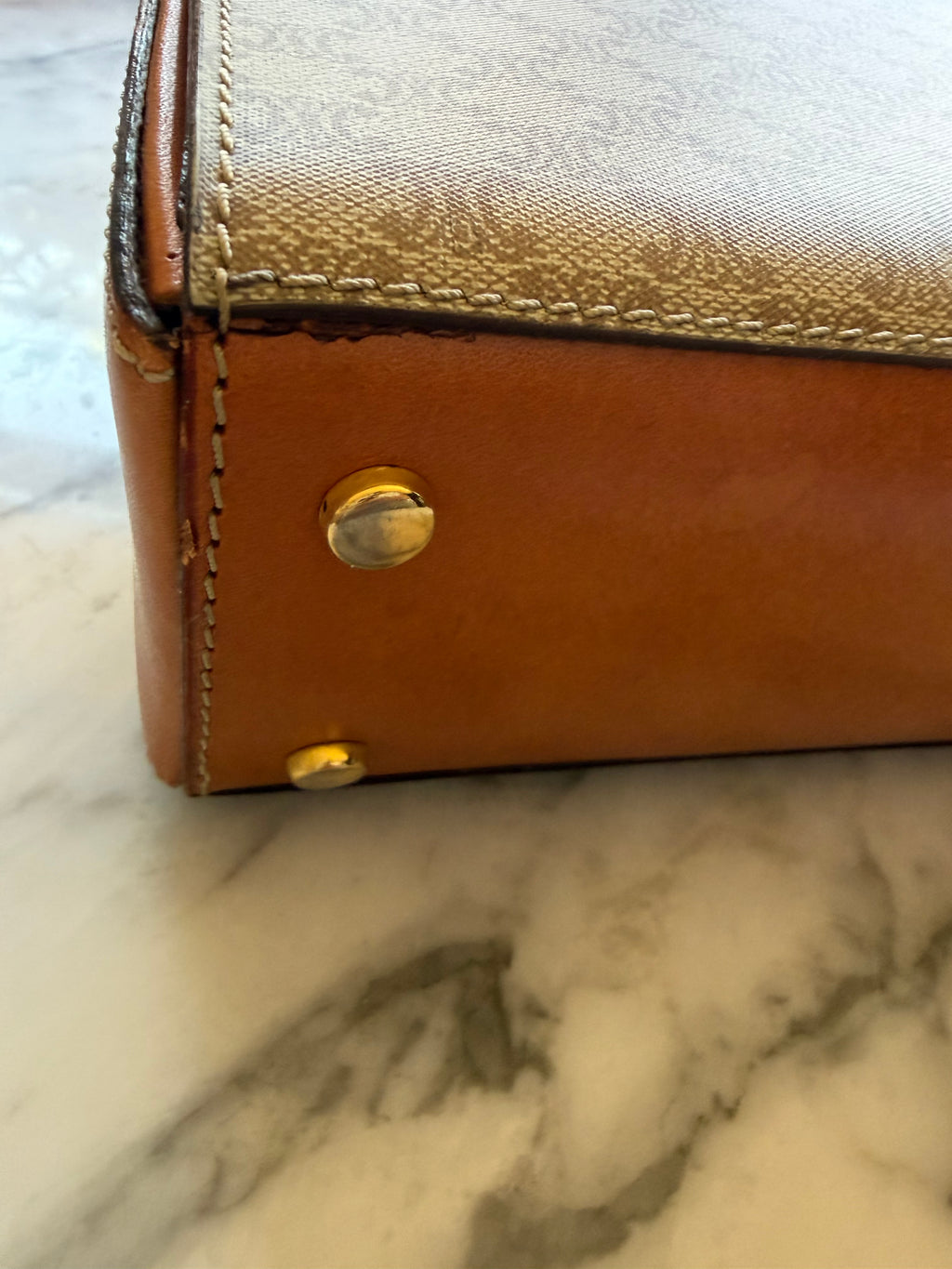 Vintage Celine Macadam Top Handle Bag