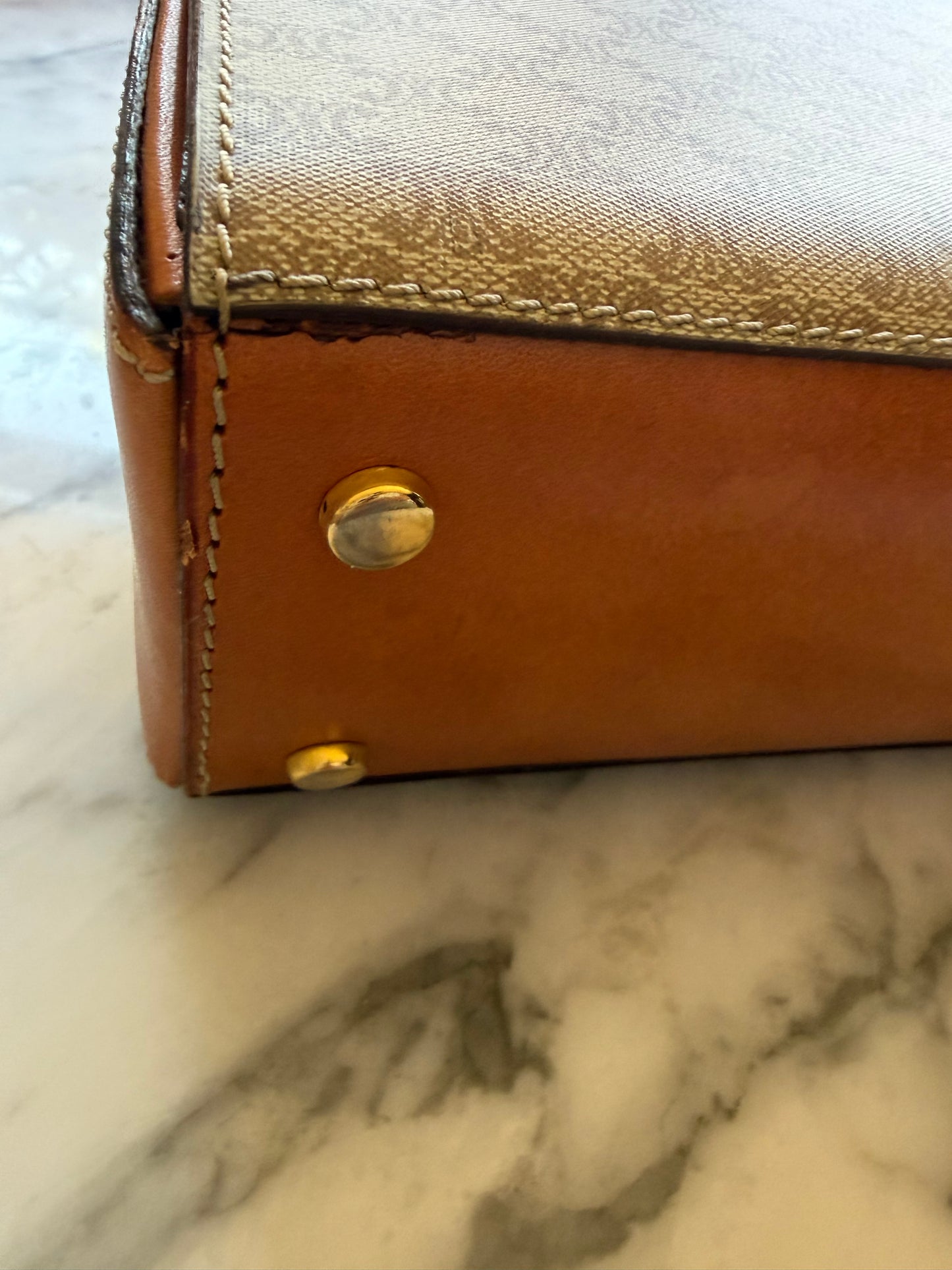 Vintage Celine Macadam Top Handle Bag