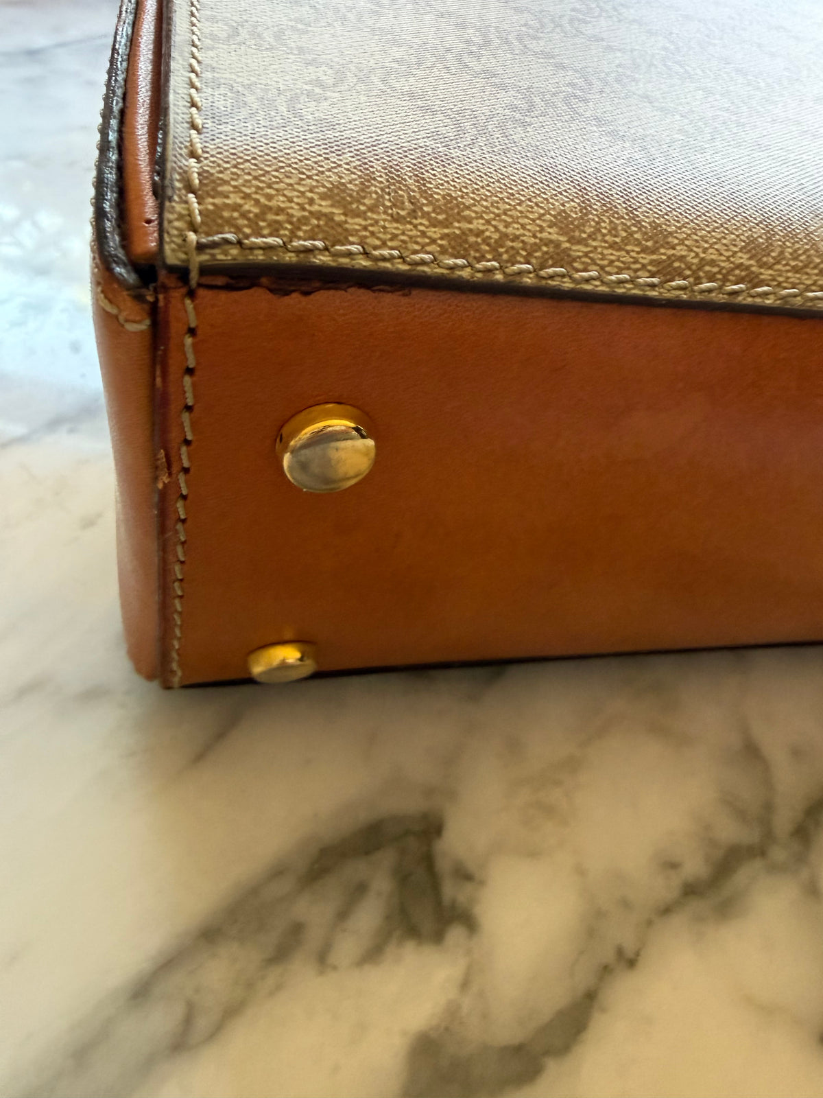 Vintage Celine Macadam Top Handle Bag
