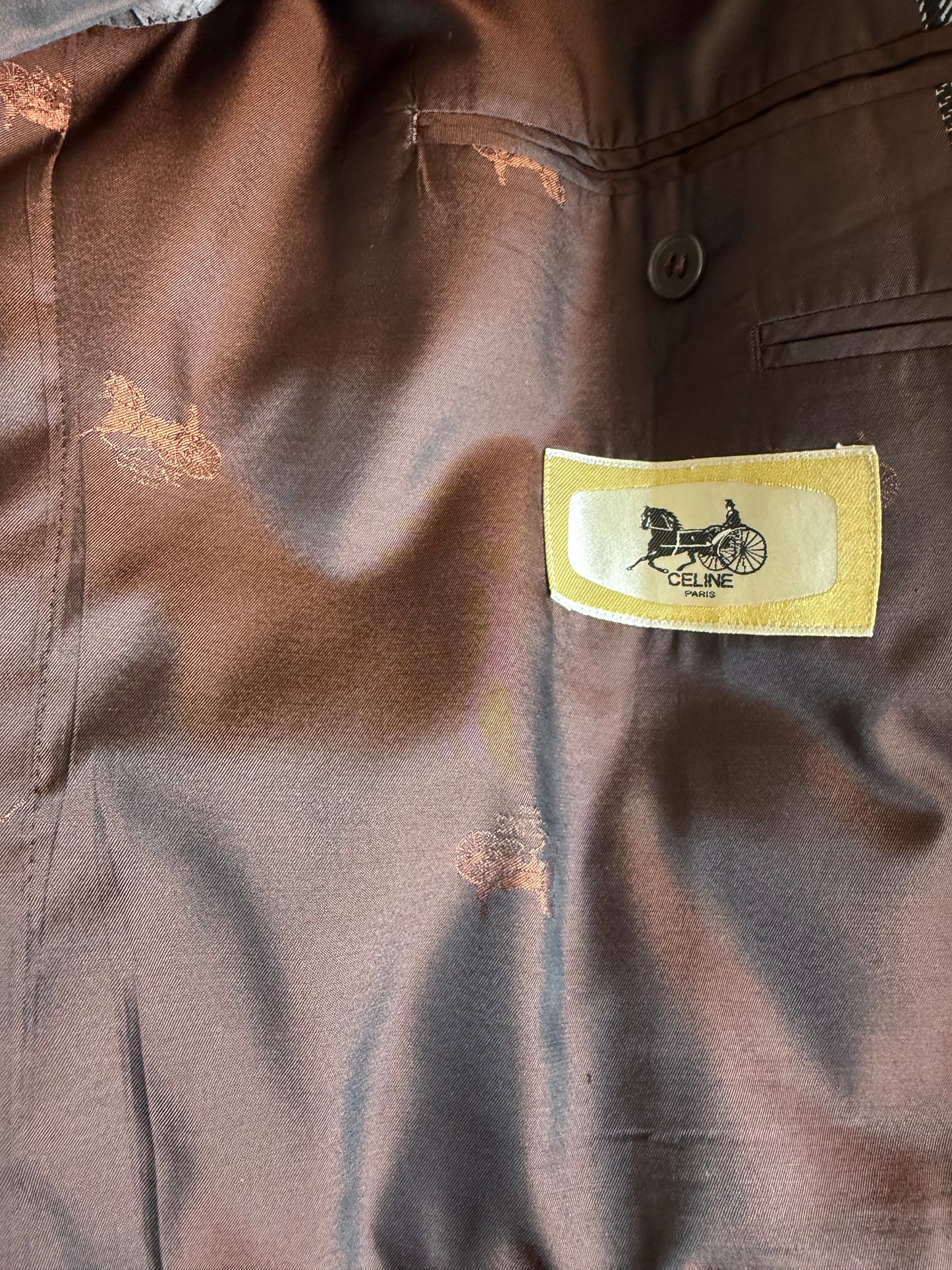 Ultra Rare Authentic Celine Check Blazer