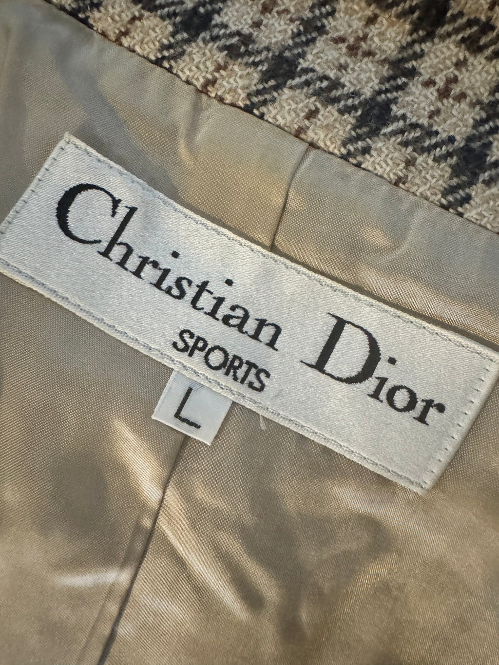 Authentic Dior 90's Check Blazer