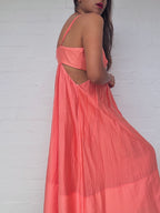 BNWT Sheike Grace Maxi Dress In Peach / Coral