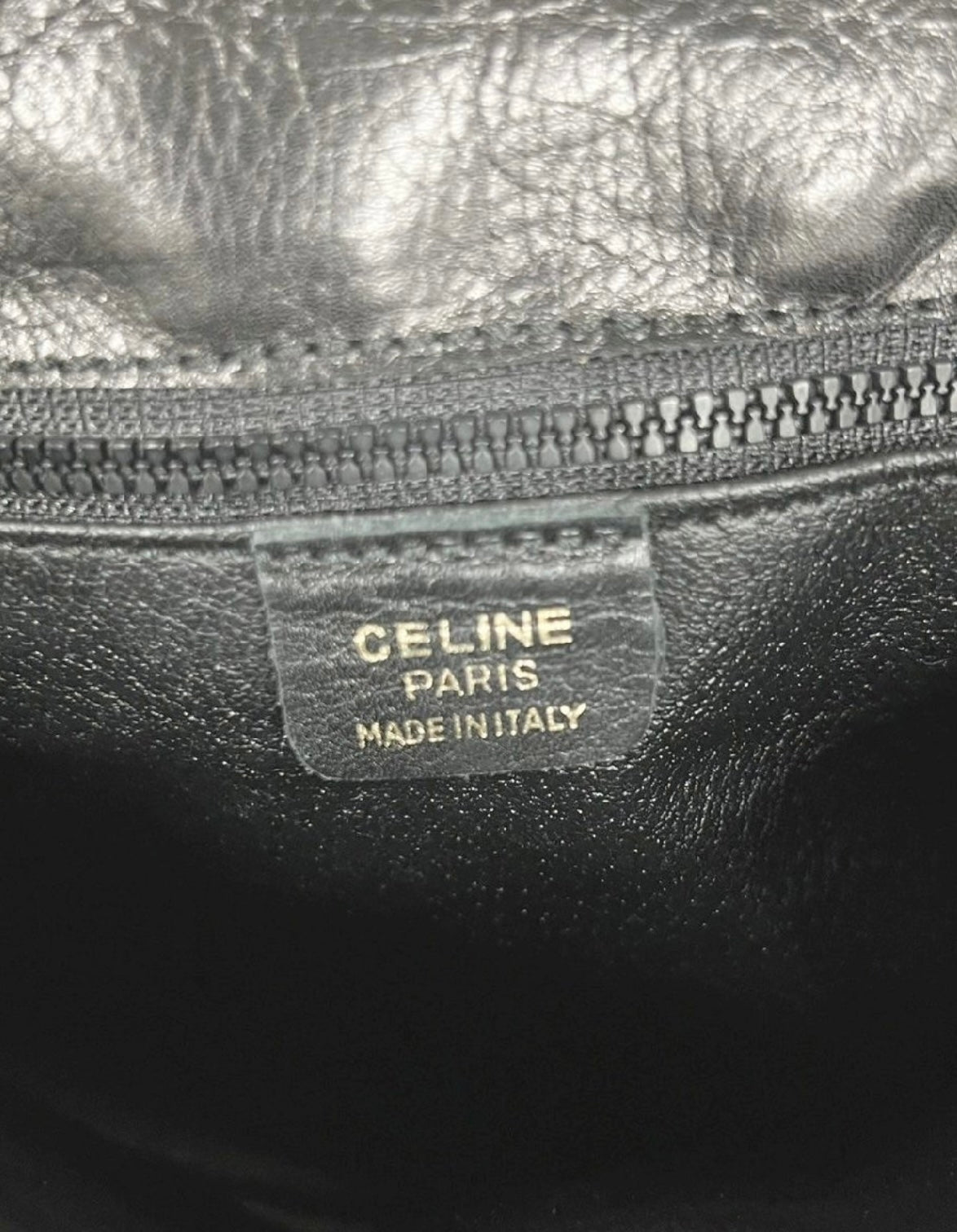 Vintage Celine Triomphe Chain Shoulder & Clutch Bag