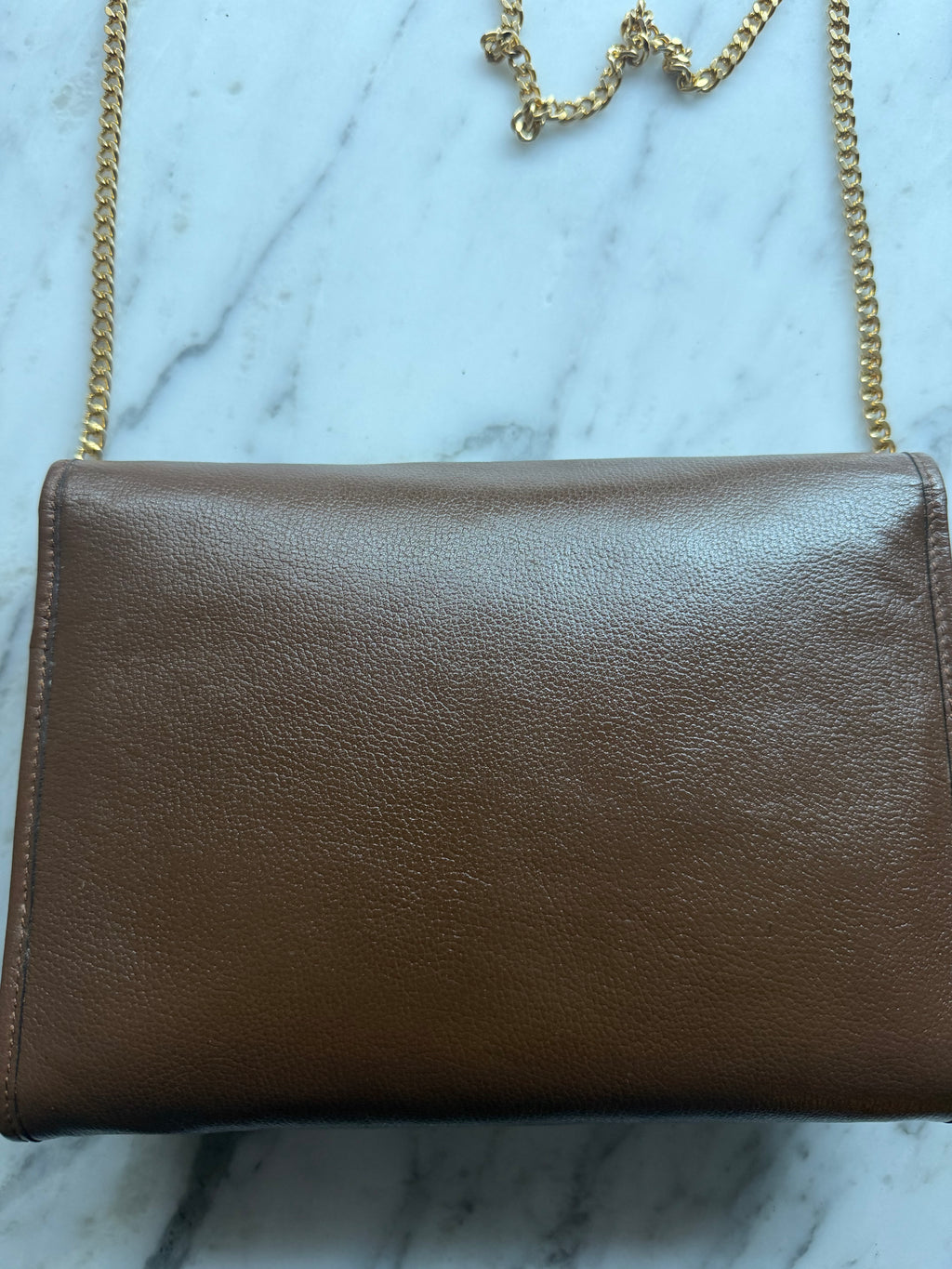 Rare Vintage Christian Dior Leather Bag - Brown