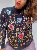 Floral Embroidered Jumper