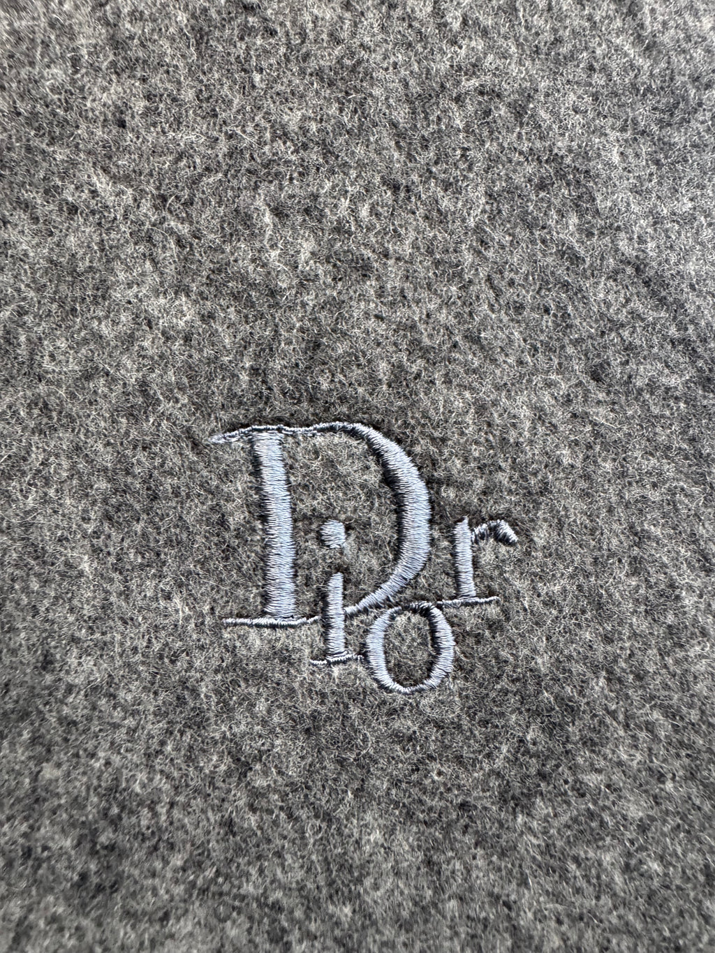 Vintage Christian Dior Wool Scarf - Grey