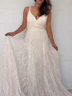 Madison James Paisley Lace Wedding Dress - Ivory