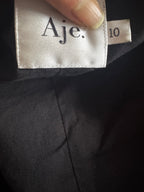 AJE Quietude Black Dress