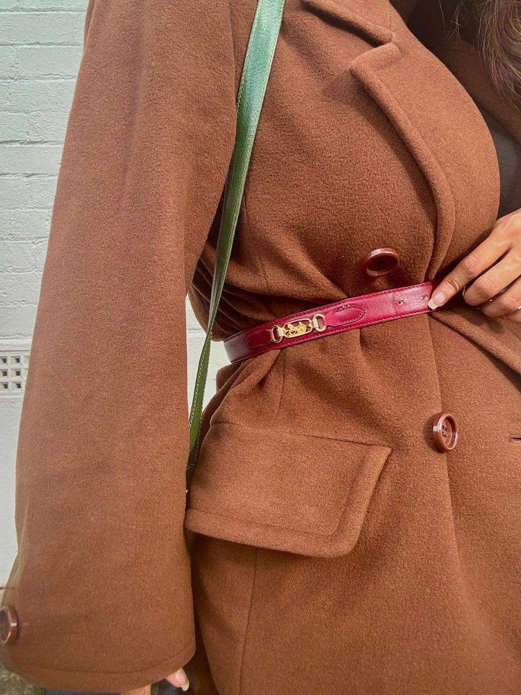 Vintage CELINE Carriage - Bordeaux Belt