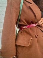 Vintage CELINE Carriage - Bordeaux Belt