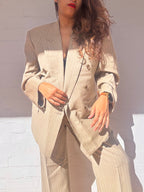 Vintage Christian Dior Double Breasted Wool Suit
